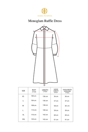 Monoglam Ruffle Dress - Brown