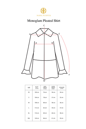 Monoglam Pleated Shirt - Pink