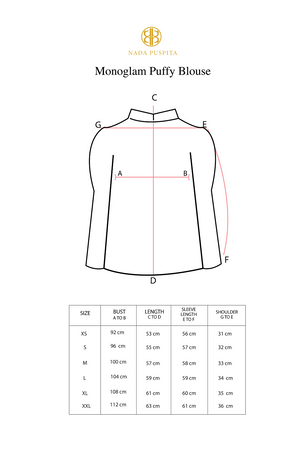 Monoglam Puffy Blouse - Black