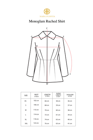 Monoglam Ruched Shirt - Pink