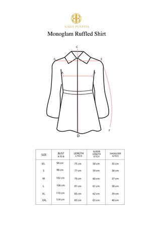 Monoglam Ruffled Shirt - Brown