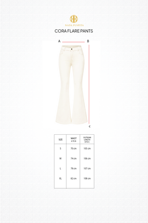 Cora Flare Pants - Ivory