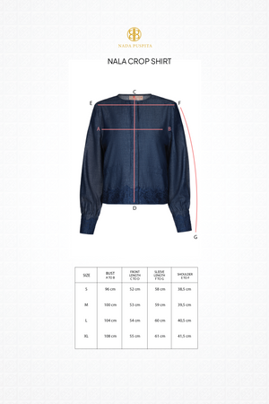 Nala Crop Shirt - Classic Blue
