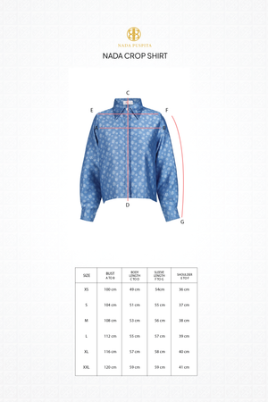 Nada Crop Shirt - Denim