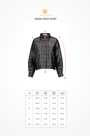Nada Crop Shirt - Charcoal