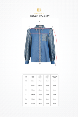 Nada Puffy Shirt - Denim