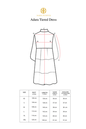 Adara Tiered Dress - Black