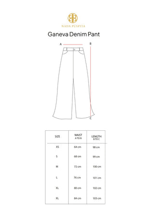 Geneva Denim Pants - Faded Denim