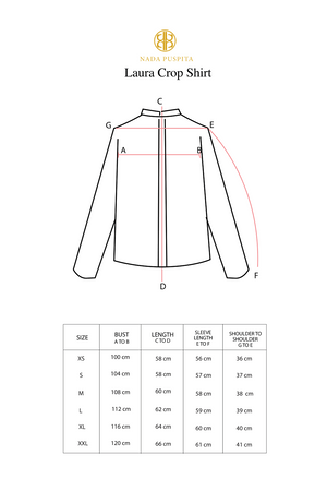 Laura Crop Shirt - Blue