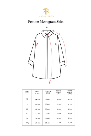 Femme Monogram Shirt - White