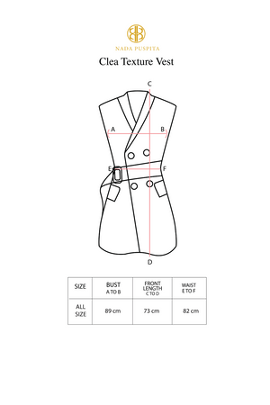 Clea Texture Vest - White
