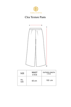 Clea Texture Pants - White
