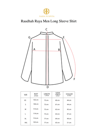 Raudhah Raya Men Long Sleeve Shirt - White