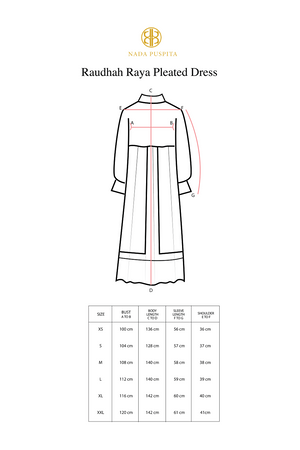 Raudhah Raya Pleated Dress - Brown