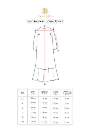 Sea Goddess Loose Dress - White