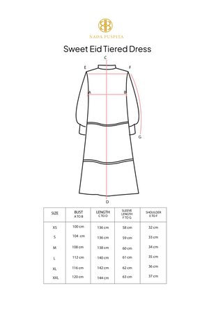 Sweet Eid Tiered Dress - Black