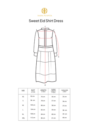 Sweet Eid Shirt Dress - Pink