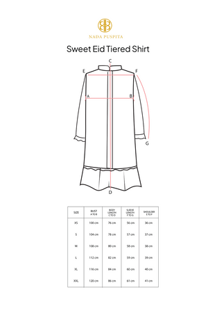 Sweet Eid Tiered Shirt - Ivory