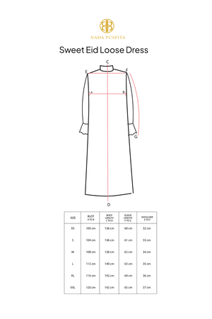 Sweet Eid Loose Dress - Sand