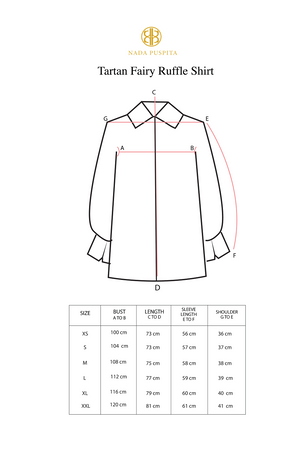Tartan Fairy Ruffle Shirt - Cream