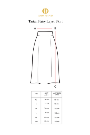 Tartan Fairy Layer Skirt - Grey