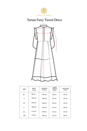 Tartan Fairy Tiered Dress - Black