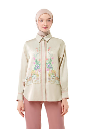 Sweet Escape Basic Shirt - Cream