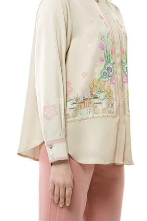Sweet Escape Basic Shirt - Cream
