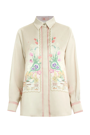 Sweet Escape Basic Shirt - Cream