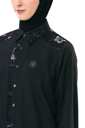 Sweet Escape Combi Shirt - Black