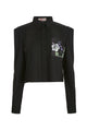 Sweet Escape Crop Shirt - Black