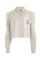 Sweet Escape Crop Shirt - Khaki