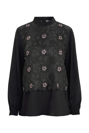 Sweet Escape Layer Blouse - Black