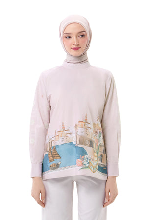 Sweet Escape Pleats Blouse - Pink
