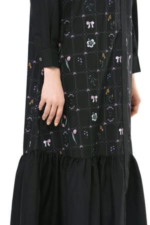 Sweet Escape Ruffle Dress - Black