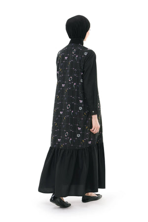 Sweet Escape Ruffle Dress - Black