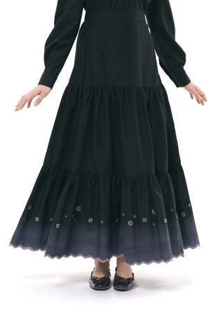 Sweet Escape Tiered Skirt - Black