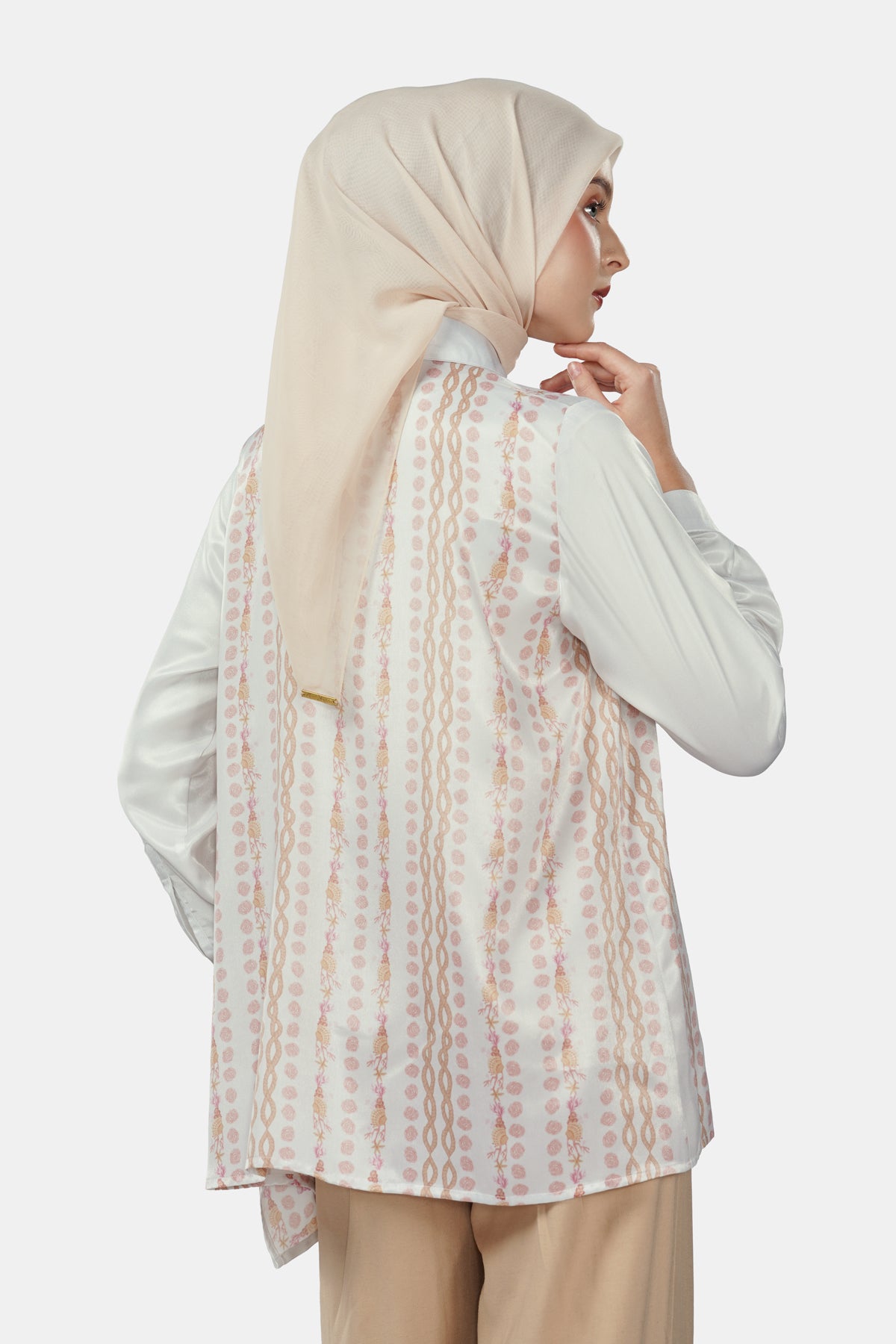 Sea Goddess Handkerchief Shirt - White