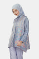 Sea Goddess Handkerchief Shirt - Blue Grey