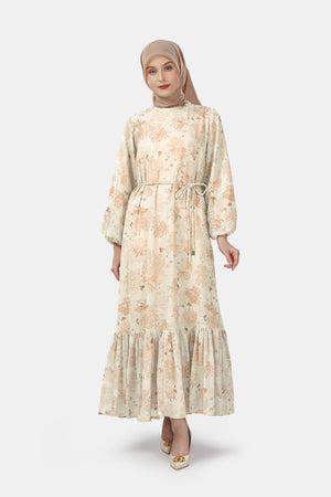Sea Goddess Loose Dress - Nude