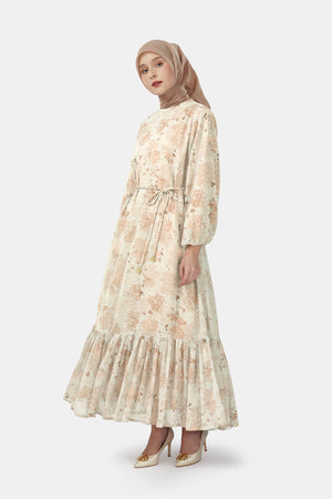Sea Goddess Loose Dress - Nude