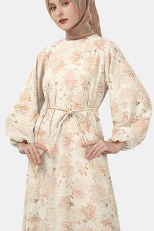 Sea Goddess Loose Dress - Nude