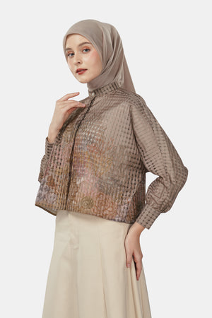 Sea Goddess Crop Shirt - Nude