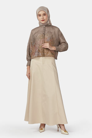 Sea Goddess Crop Shirt - Nude