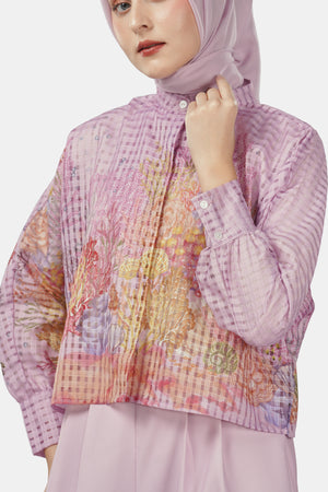 Sea Goddess Crop Shirt - Pink