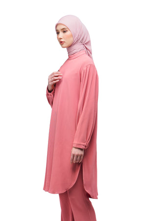 Serina Knit Tunic - Coral