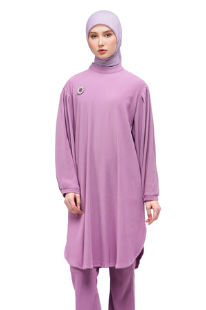 Serina Knit Tunic - Purple