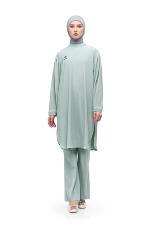 Serina Knit Tunic - Sky Grey