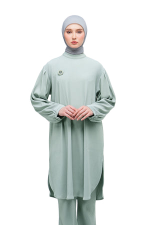 Serina Knit Tunic - Sky Grey