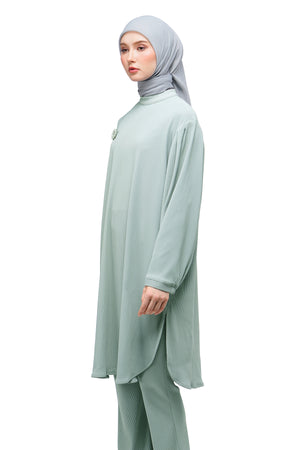 Serina Knit Tunic - Sky Grey